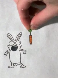 Нарисованый кролик с MTV